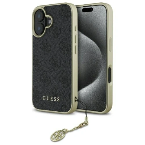 Buy Guess GUHCP16MGF4GGR Apple iPhone 16 Plus hardcase 4G Charms Collection black - GUE4069 - {ean13} - Home Screen Store Europe
