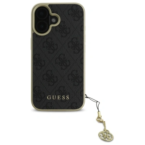 Buy Guess GUHCP16MGF4GGR Apple iPhone 16 Plus hardcase 4G Charms Collection black - GUE4069 - {ean13} - Home Screen Store Europe