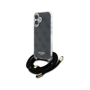 Kup Guess GUHCP16SHC4SEK Apple iPhone 16 kemény tok Crossbody Kábel 4G Mintás fekete - GUE4073 - {ean13} - Sklep Home Screen