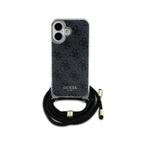 Kup Guess GUHCP16SHC4SEK Apple iPhone 16 kemény tok Crossbody Kábel 4G Mintás fekete - GUE4073 - {ean13} - Sklep Home Screen