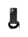 Buy Guess GUHCP16SHC4SEK Apple iPhone 16 hardcase Crossbody Cord 4G Print black - GUE4073 - {ean13} - Home Screen Store Europe