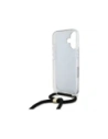 Buy Guess GUHCP16SHC4SEK Apple iPhone 16 hardcase Crossbody Cord 4G Print black - GUE4073 - {ean13} - Home Screen Store Europe