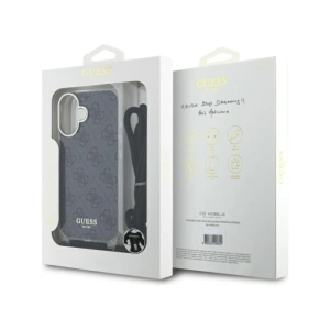 Kup Guess GUHCP16SHC4SEK Apple iPhone 16 Hartschalen-Crossbody-Kordel 4G Druck schwarz - GUE4073 - {ean13} - Sklep Home Screen