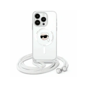 Buy Karl Lagerfeld KLHMP16SHCKHNT Apple iPhone 16 hardcase Crossbody IML Karl Head Magsafe transparent - KLD21784 - {ean13} - Home Screen Store Europe