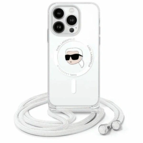 Buy Karl Lagerfeld KLHMP16SHCKHNT Apple iPhone 16 hardcase Crossbody IML Karl Head Magsafe transparent - KLD21784 - {ean13} - Home Screen Store Europe
