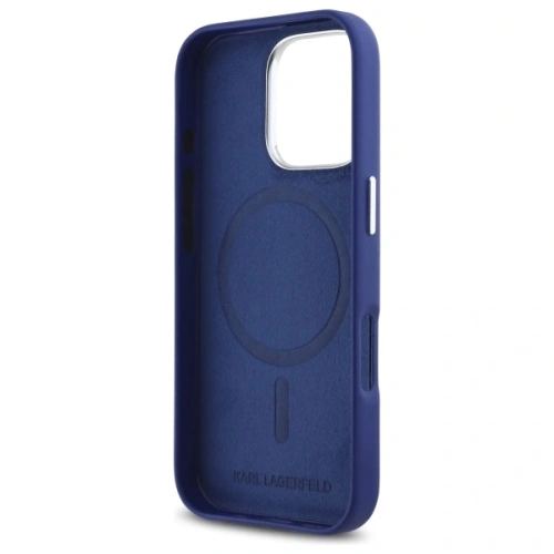 Kup Karl Lagerfeld KLHMP16XPGMSRPB Apple iPhone 16 Pro Max Hardcase FW Metallplatte MagSafe blau - KLD21786 - {ean13} - Sklep Home Screen