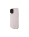 Buy Guess GUHCP16SSMBSLP Apple iPhone 16 hardcase Silicone Script Metal Logo & Frame pink - GUE4075 - {ean13} - Home Screen Store Europe