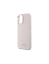 Kup Guess GUHCP16SSMBSLP Apple iPhone 16 Hartschale Silikon Schrift Metall-Logo & Rahmen pink - GUE4075 - {ean13} - Sklep Home Screen