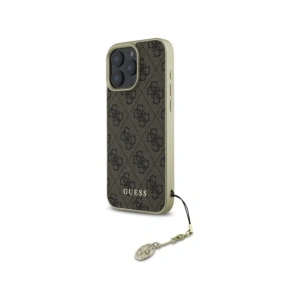 Kup Guess GUHCP16XGF4GBR Apple iPhone 16 Pro Max husă tare 4G Colecția Charms maro - GUE4076 - {ean13} - Sklep Home Screen
