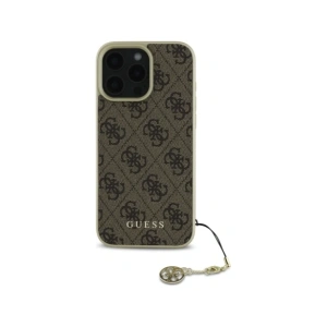 Kup Guess GUHCP16XGF4GBR Apple iPhone 16 Pro Max husă tare 4G Colecția Charms maro - GUE4076 - {ean13} - Sklep Home Screen