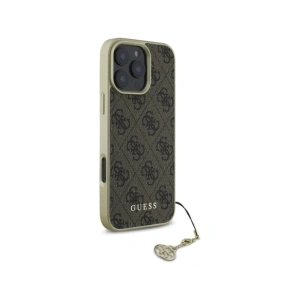 Kup Guess GUHCP16XGF4GBR Apple iPhone 16 Pro Max husă tare 4G Colecția Charms maro - GUE4076 - {ean13} - Sklep Home Screen