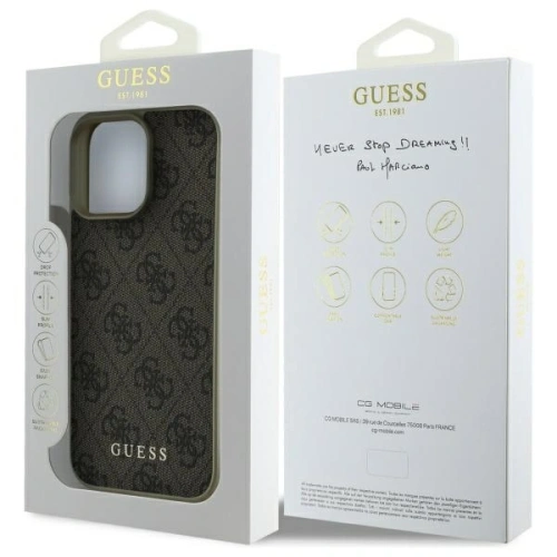 Kup Etui Guess GUHCP16XGF4GBR Apple iPhone 16 Pro Max hardcase 4G Charms Collection brązowy/brown - GUE4076 - {ean13} - Sklep Home Screen
