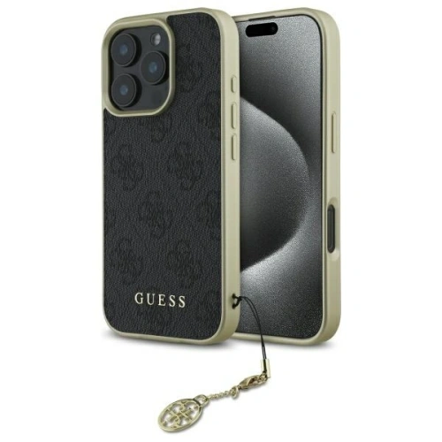 Kup Guess GUHCP16XGF4GGR Apple iPhone 16 Pro Max Hardcase 4G Charms Collection schwarz - GUE4077 - {ean13} - Sklep Home Screen