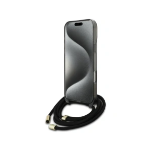 Kup Etui Guess GUHMP16LHCTSGNSK Apple iPhone 16 Pro hardcase Crossbody Cord Script MagSafe černý/black - GUE4078 - {ean13} - Sklep Home Screen