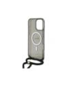 Kup Guess GUHMP16LHCTSGNSK Apple iPhone 16 Pro husă dură Crossbody Cord Script MagSafe neagră - GUE4078 - {ean13} - Sklep Home Screen