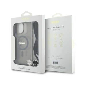 Kup Guess GUHMP16LHCTSGNSK Apple iPhone 16 Pro husă dură Crossbody Cord Script MagSafe neagră - GUE4078 - {ean13} - Sklep Home Screen
