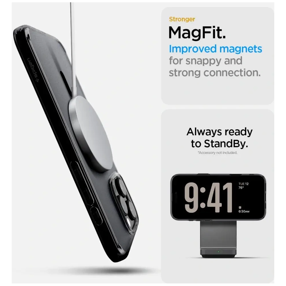Etui Spigen Ultra Hybrid T Mag MagSafe Apple iPhone 16 Pro Max Frost Black