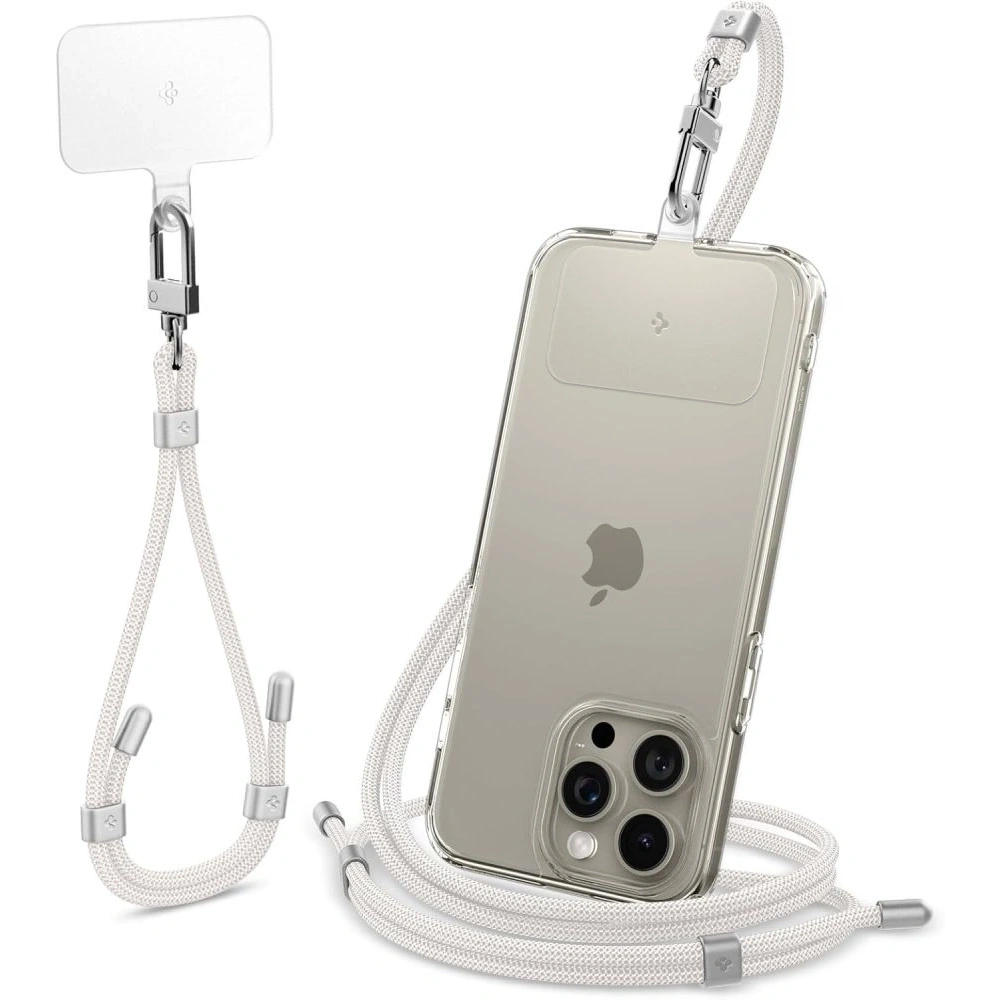 Smyczki Spigen Universal Strap Set Crossbody & Wrist Pearl White