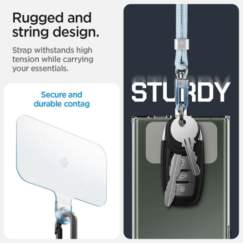 Kup Smyčky Spigen Univerzální popruh Set Crossbody & Wrist Mute Blue - SPN16520 - {ean13} - Sklep Home Screen