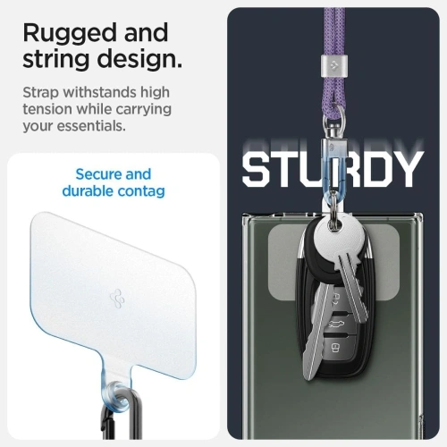 Kup Spigen Universelles Tragegurt-Set für Crossbody & Handgelenk in Dunkelpurpur - SPN16521 - {ean13} - Sklep Home Screen