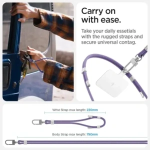 Kup Smyczki Spigen Universal Strap Set Crossbody & Wrist Deep Purple - SPN16521 - {ean13} - Sklep Home Screen