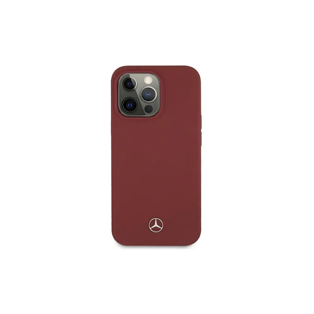 Etui Mercedes MEHCP13XSILRE Apple iPhone 13 Pro Max hardcase Silicone Line czerwony/red