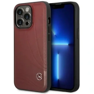 Kup Etui Mercedes MEHCP14L8ROLR Apple iPhone 14 Pro hardcase Leather Wave Patern czerwony/red - MRS127 - {ean13} - Sklep Home Screen