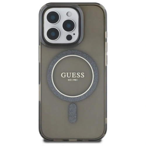 Kup Etui Guess GUHMP16LHFGEREK Apple iPhone 16 Pro hardcase IML Glitter Circle MagSafe černý/black - GUE4081 - {ean13} - Sklep Home Screen