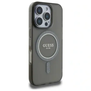 Kup Guess GUHMP16LHFGEREK Apple iPhone 16 Pro Hardcase IML Glitter Circle MagSafe schwarz - GUE4081 - {ean13} - Sklep Home Screen