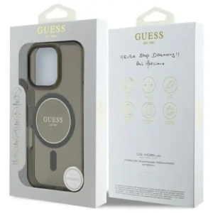 Kup Guess GUHMP16LHFGEREK Apple iPhone 16 Pro Hardcase IML Glitter Circle MagSafe schwarz - GUE4081 - {ean13} - Sklep Home Screen