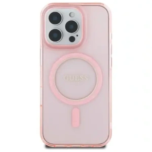Kup Etui Guess GUHMP16LHFGEREP Apple iPhone 16 Pro hardcase IML Glitter Circle MagSafe różowy/pink - GUE4082 - {ean13} - Sklep Home Screen