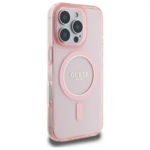Kup Etui Guess GUHMP16LHFGEREP Apple iPhone 16 Pro hardcase IML Glitter Circle MagSafe różowy/pink - GUE4082 - {ean13} - Sklep Home Screen