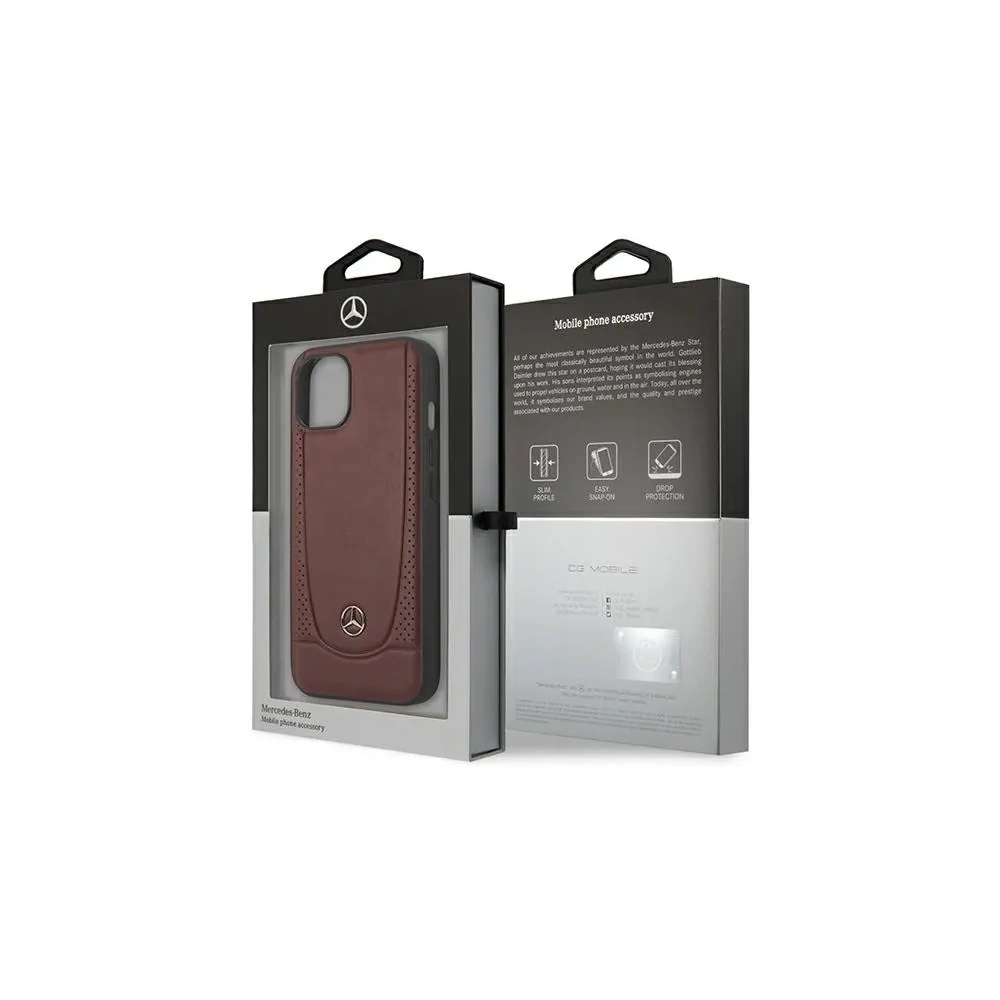 Etui Mercedes MEHCP14MARMRE Apple iPhone 14 Plus / 15 Plus hardcase Leather Urban Bengale czerwony/red