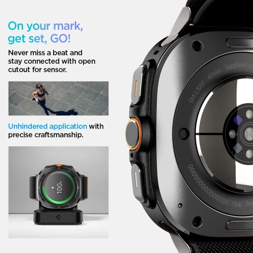 Kup Spigen Fit Lite Samsung Galaxy Watch Ultra 47mm Negru - SPN16524 - {ean13} - Sklep Home Screen