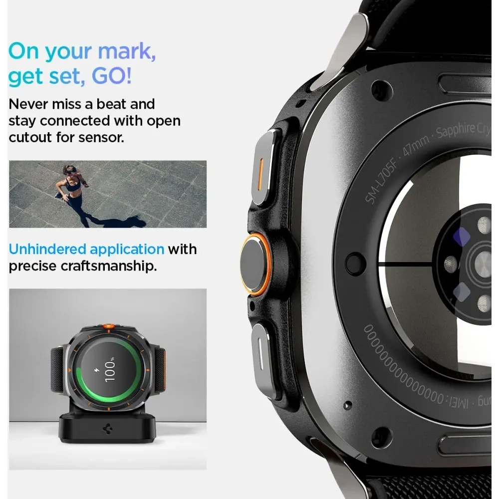 Etui Spigen Fit Lite Samsung Galaxy Watch Ultra 47mm Black