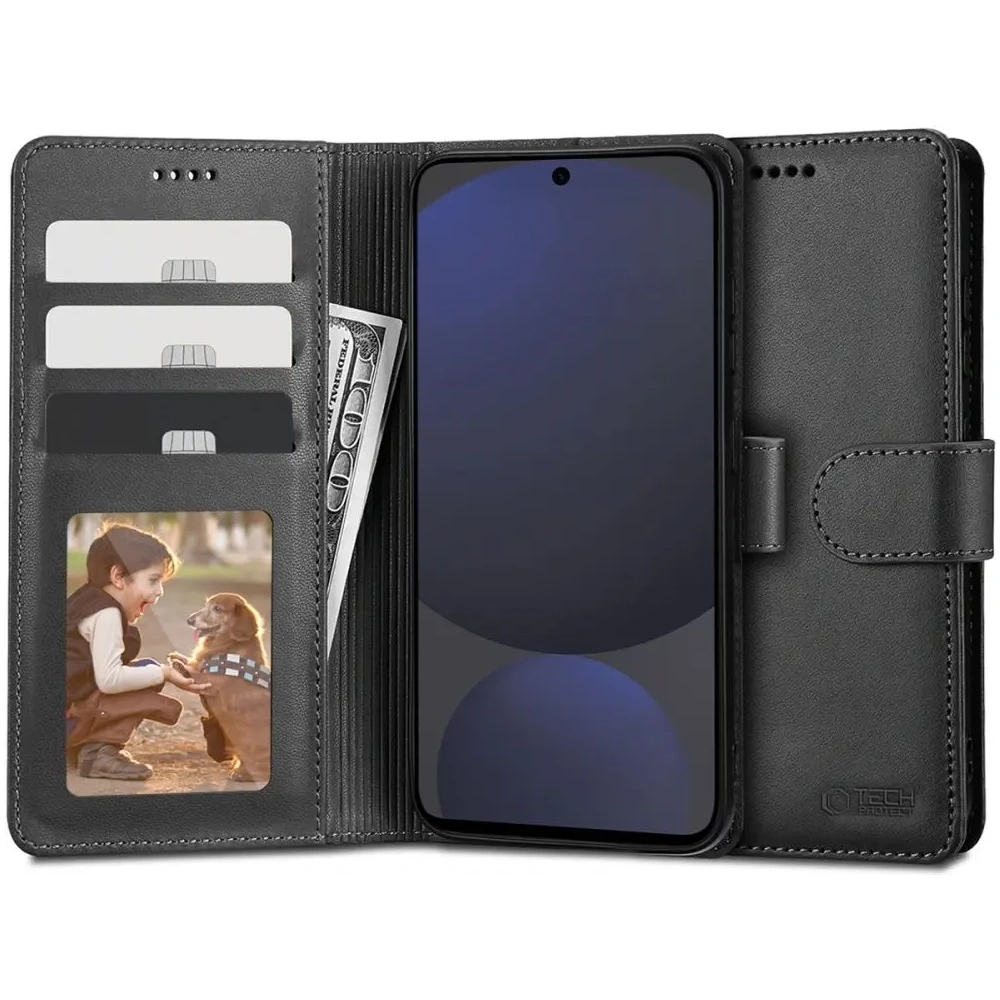 Etui Tech-Protect Wallet Samsung Galaxy S24 FE Black
