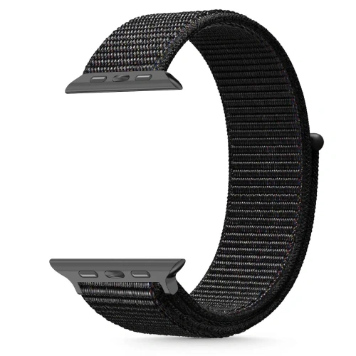 Kup Pasek Tech-Protect Nylon Apple Watch 6 / 7 / 8 / 9 / 10 / SE / Ultra 1 / 2 44/45/46/49mm Černý - THP3416 - {ean13} - Sklep Home Screen