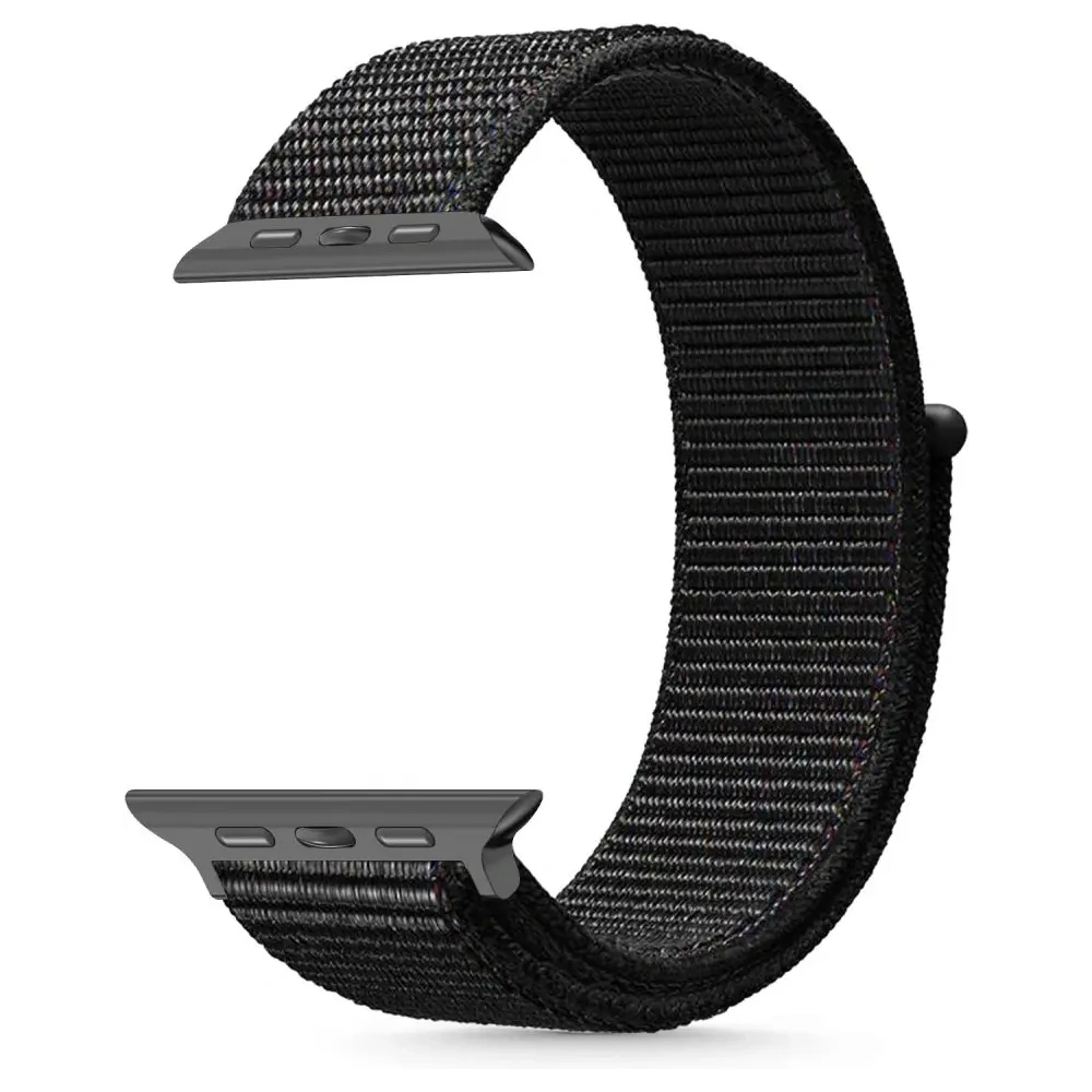 Pasek Tech-Protect Nylon Apple Watch 6 / 7 / 8 / 9 / 10 / SE / Ultra 1 / 2 44/45/46/49mm Black