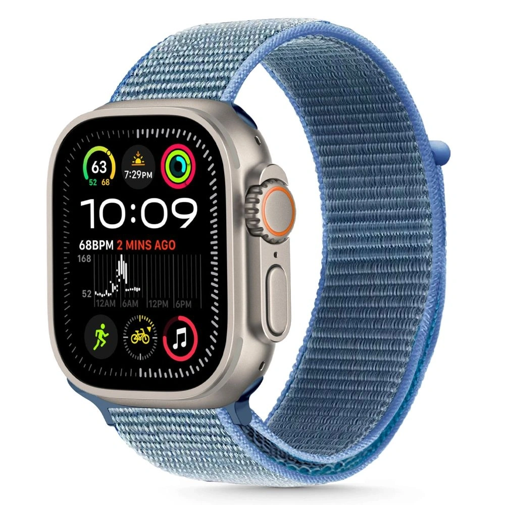 Pasek Tech-Protect Nylon Apple Watch 6 / 7 / 8 / 9 / 10 / SE / Ultra 1 / 2 44/45/46/49mm Baby Blue