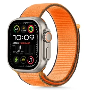 Kup Tech-Protect Nylon Apple Watch 6 / 7 / 8 / 9 / 10 / SE / Ultra 1 / 2 44/45/46/49mm Kumquat - THP3418 - {ean13} - Sklep Home Screen