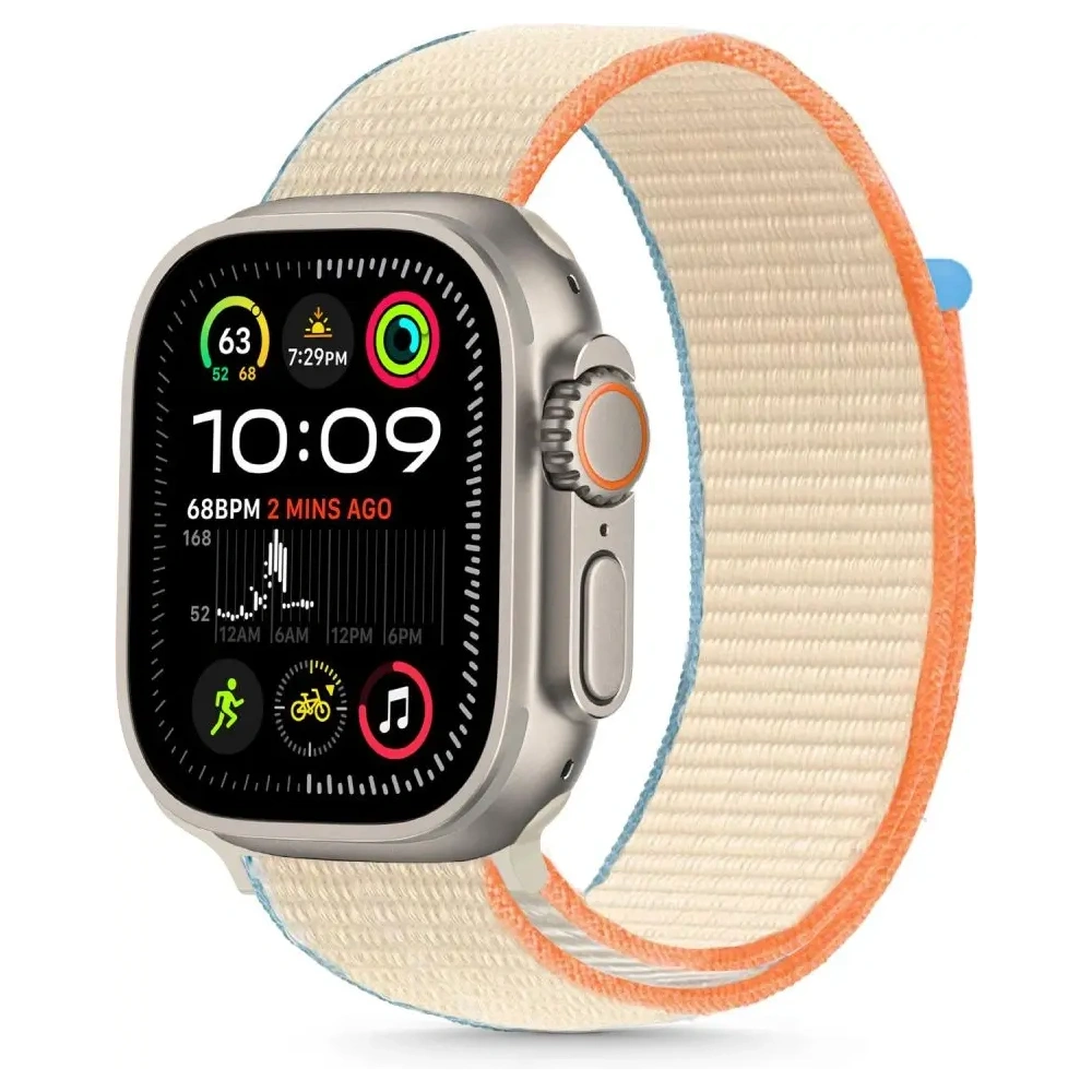 Pasek Tech-Protect Nylon Apple Watch 6 / 7 / 8 / 9 / 10 / SE 40/41/42mm Cream