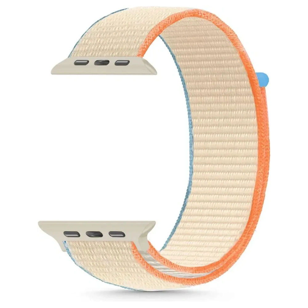 Pasek Tech-Protect Nylon Apple Watch 6 / 7 / 8 / 9 / 10 / SE 40/41/42mm Cream