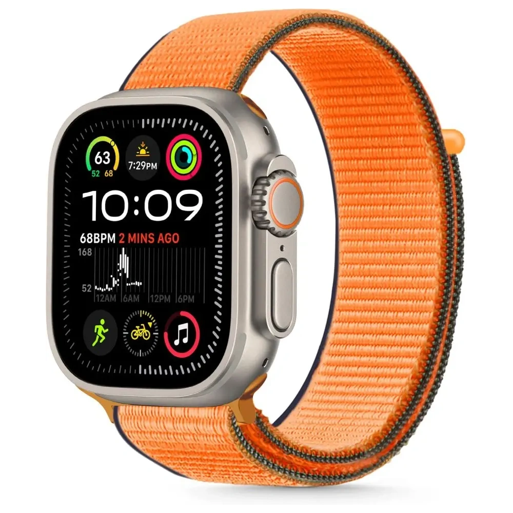 Pasek Tech-Protect Nylon Apple Watch 6 / 7 / 8 / 9 / 10 / SE 40/41/42mm Kumquat