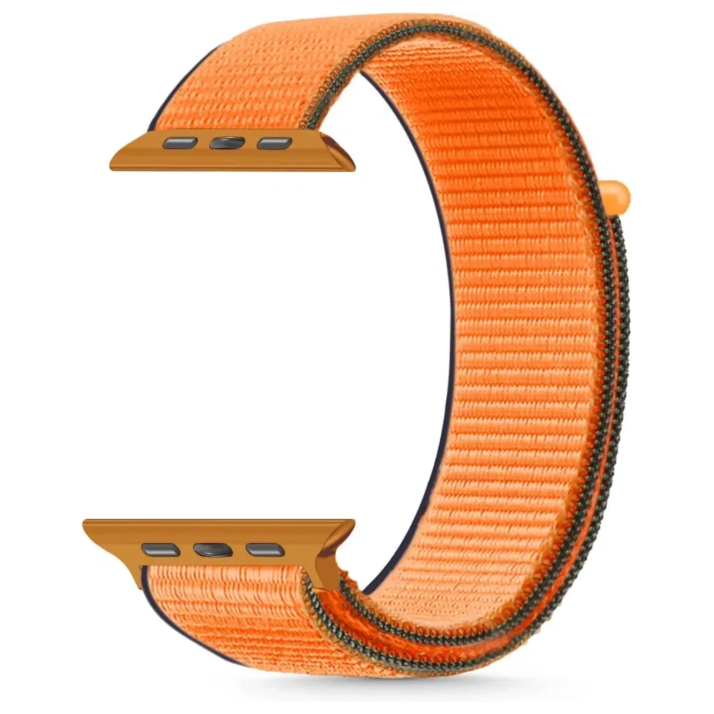 Pasek Tech-Protect Nylon Apple Watch 6 / 7 / 8 / 9 / 10 / SE 40/41/42mm Kumquat