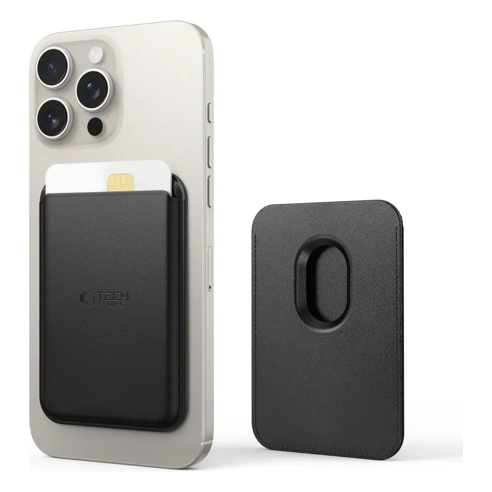 Uchwyt na karty Tech-Protect MagWallet MagSafe Universal Magnetic Card Holder Black