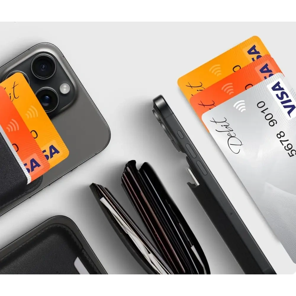 Uchwyt na karty Tech-Protect MagWallet MagSafe Universal Magnetic Card Holder Black