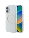 Guess GUHMP16MHFGERET Apple iPhone 16 Plus hardcase IML Glitter Circle MagSafe transparent