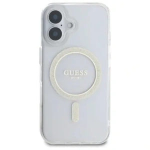 Kup Guess GUHMP16MHFGERET Apple iPhone 16 Plus hardcase IML Glitter Circle MagSafe transparent - GUE4083 - {ean13} - Sklep Home Screen