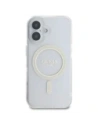 Buy Guess GUHMP16MHFGERET Apple iPhone 16 Plus hardcase IML Glitter Circle MagSafe transparent - GUE4083 - {ean13} - Home Screen Store Europe