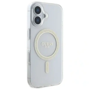 Kup Guess GUHMP16MHFGERET Apple iPhone 16 Plus hardcase IML Glitter Circle MagSafe transparent - GUE4083 - {ean13} - Sklep Home Screen